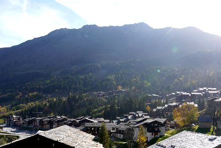 l'automne dans la station de ski de Valmorel