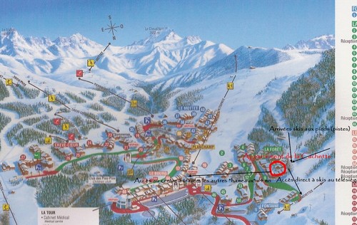 Plan de la station de ski de Valmorel