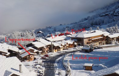 L'appartement à louer à Valmorel en Savoie et Ecole du ski français