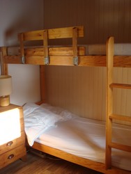 Location de vacances à Valmorel : chambre avec lits superposés